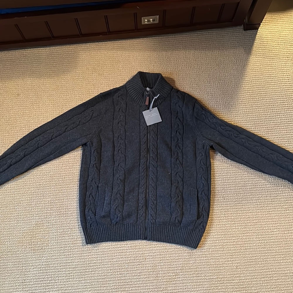 Unworn large Marled gray sweater